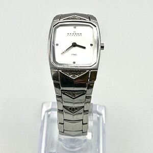 Skagen Denmark Rectangular Silver Women Watch Working